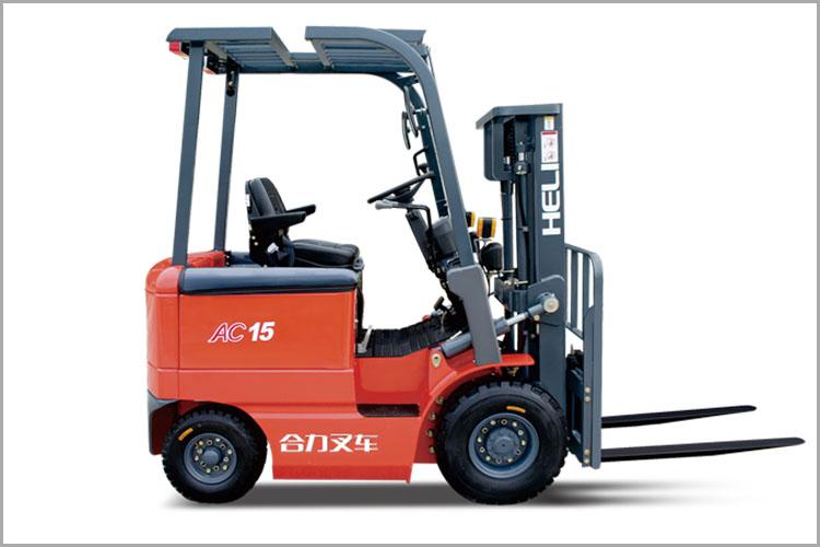 四支點(diǎn) H系列1-1.5噸窄車身蓄電池平衡重式叉車，無廢氣污染